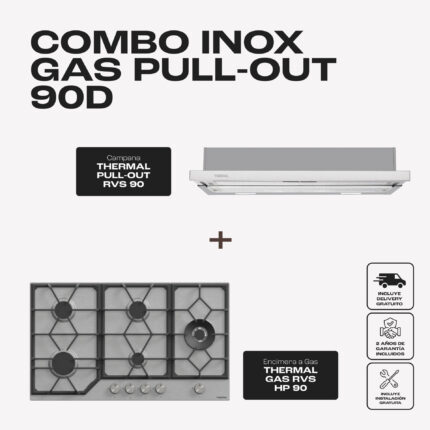 INOX GAS PULL OUT 90D