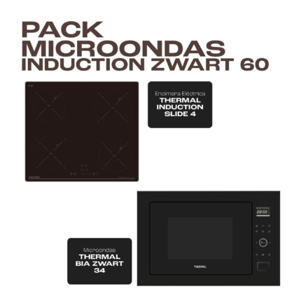 PACK MICROONDAS INDUCTION ZWART 60