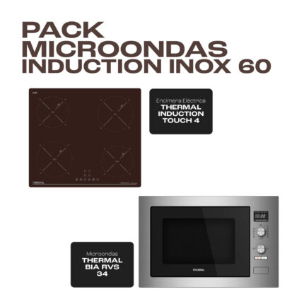 PACK MICROONDAS INDUCTION INOX 60