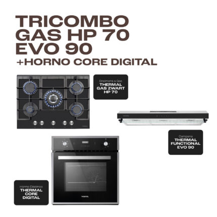 TRICOMBO GAS HP 70 EVO 90 + HORNO CORE DIGITAL
