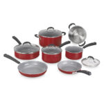 JUEGO DE OLLAS CERAMICA 11PZ ROJO CUISINART