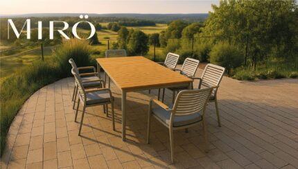 SET DE COMEDOR AMARENA x8