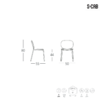 SILLA SI-SI TERRACOTA Design Meneghello Paolelli - Imagen 2