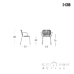 SILLA SI-SI DOTS Terracota Design Meneghello Paolelli - Imagen 2