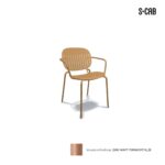 ARMCHAIR SI-SI BARCODE Terracota Design Meneghello Paolelli