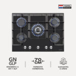 COMBO CAMPAN PULL OUT ZWART 60 PLACA DE COCINA ZWART HP 70 - Imagen 3