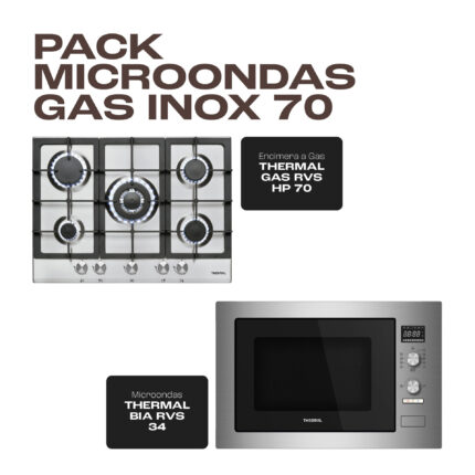 PACK MICROONDAS GAS INOX 70