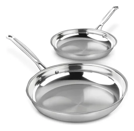 SET DE DOS SARTENES DE ACERO INOX CUISINART