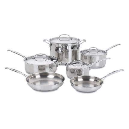 JUEGO DE OLLAS CHEF’S CLASSIC ACERO INOX 10PZ CUISINART