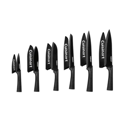 SET DE SEIS CUCHILLOS NEGROS CUISINART