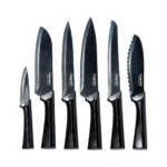 SET DE SEIS CUCHILLOS NEGROS CUISINART - Imagen 2