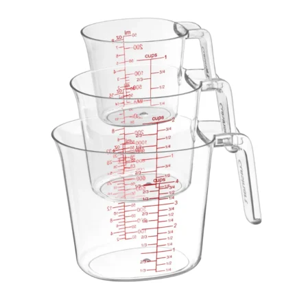 JUEGO DE TRES TAZAS MEDIDORAS ANIDABLES CUISINART