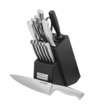 TACO DE 15 PIEZAS DE CUCHILLOS ACERO INOX CON AFILADOR – CUISINART