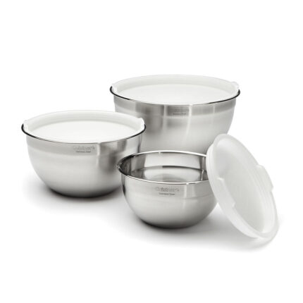 JUEGO DE TAZONES ACERO INOXIDABLE 3 PIEZAS (1.5QT, 3QT, 5QT) CUISINART