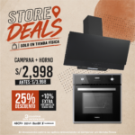 COMBO CAMPANA DECORATIVA DESIGNER CORE PLUS 90 HORNO CONVENCIONAL CORE DIGITAL