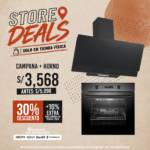 COMBO CAMPANA DECORATIVA DESIGNER CORE PLUS 90 HORNO MULTIFUNCION iOVEN SMART ZWART
