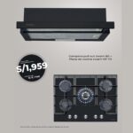 COMBO CAMPAN PULL OUT ZWART 60 PLACA DE COCINA ZWART HP 70