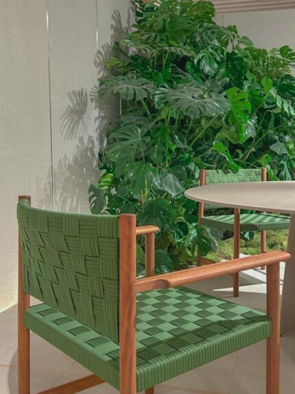 Silla Griante verde by Design Cazzaniga Mandelli Pagliarulo