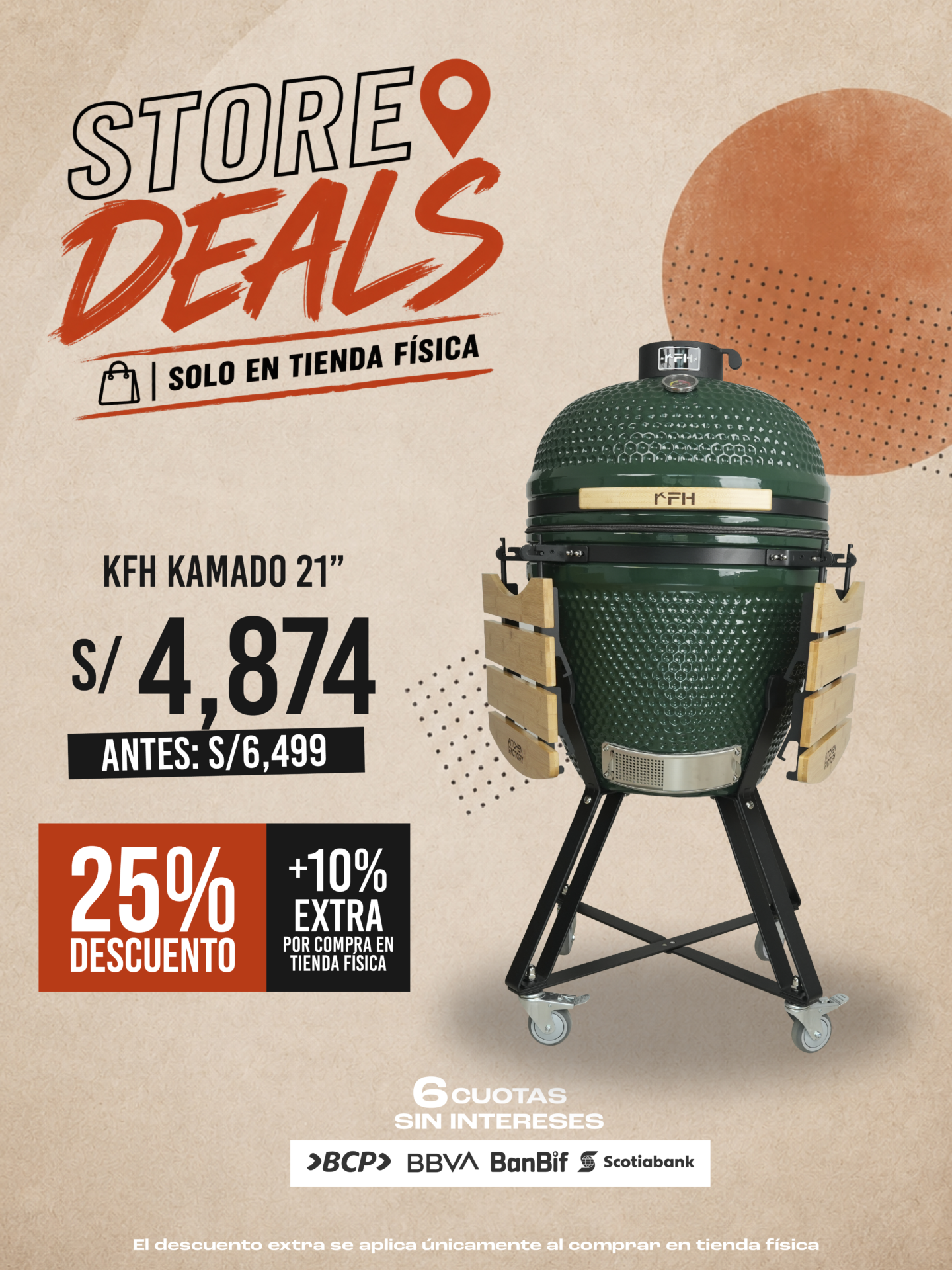 Kamado21_20260828-2.webp KAMADO 21 KFH GREEN - Imagen 1