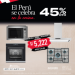 CAMPANA ISLA + HORNO + MICROONDAS + ENCIMERA