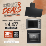 TRICOMBO CAMPANA DESIGNER CORE PLUS 90 MICROONDAS AIRFRYER BIA RVS 34 HORNO ROSTIZADOR TECHNIK TOUCH