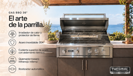 PARRILLA THERMAL PROFESSIONAL GAS BBQ 36″